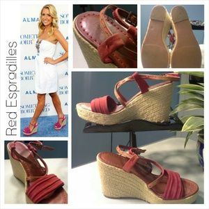 Red espradille wedges - Kelly&Katie