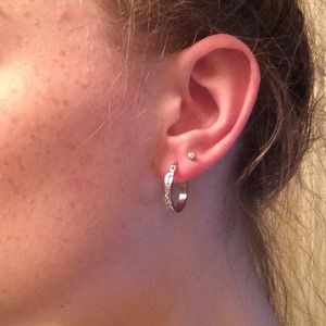 Sterling silver small hoops