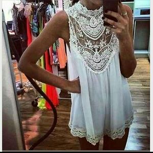 Small crochet tunic