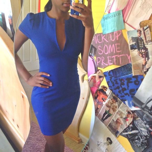 🚨SOLD🚨Blue Bodycon Dress from Tobi!