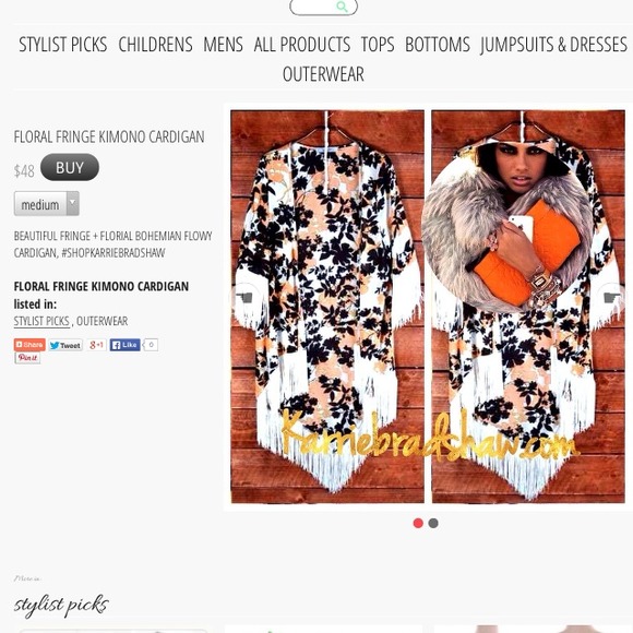 Georgia Peach Fringe Kimono