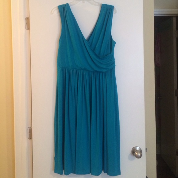 Ann Taylor cotton blue dress - Picture 1 of 2