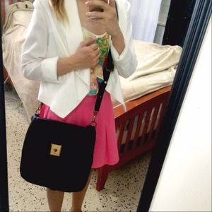 DKNY Black leather habdbag