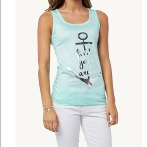 Anchor shirt with slash anchor in the back