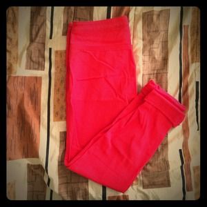H&M coral ankle pants