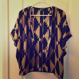 XXI Aztec print cover up