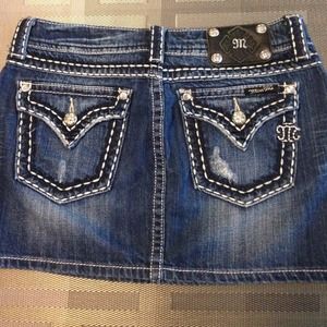 Miss Me Jean Skirt