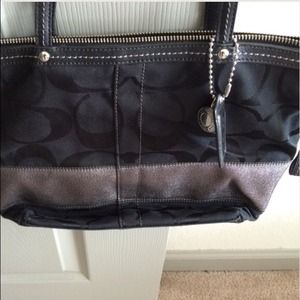 Authentic, black Coach handbag
