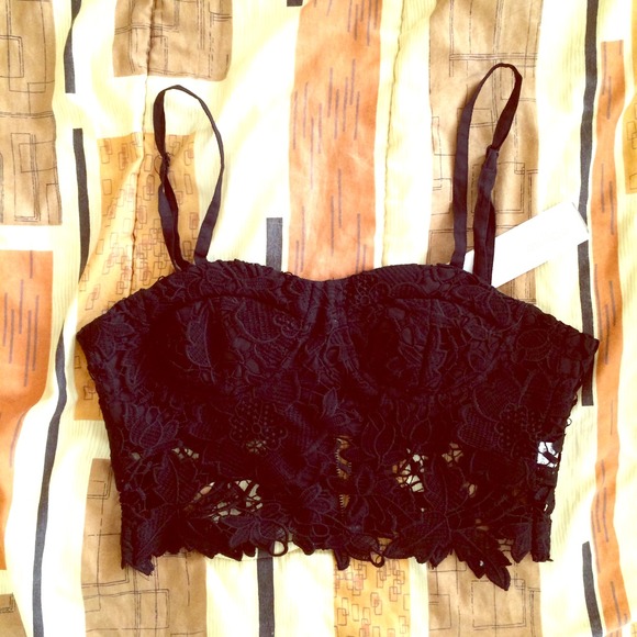 LF Millau crochet crop top