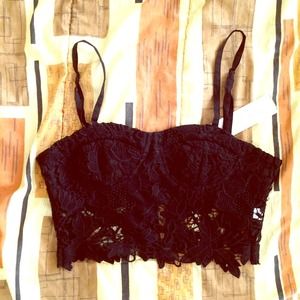 LF Millau crochet crop top