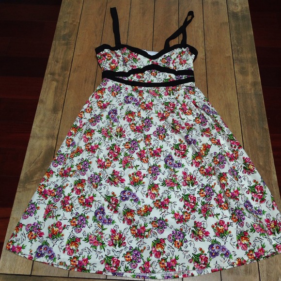 Nanette Lapore CutOut Back Floral Bird Print Dress