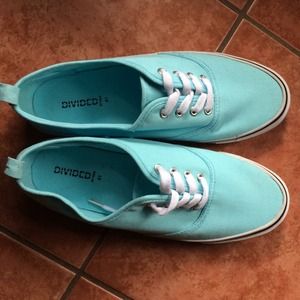 Baby blue van like shoes