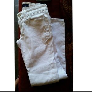 Levi white skinny jeans