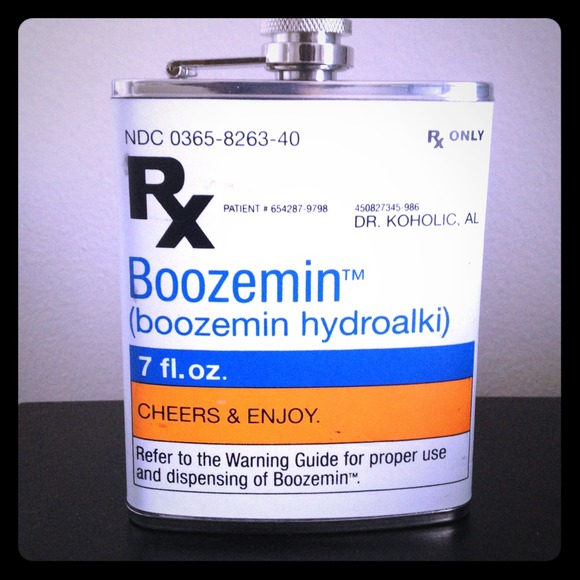 Pharmacy themed flask