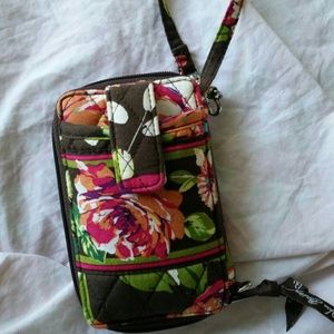 Vera Bradley Carry It All Wristlet in English Rose