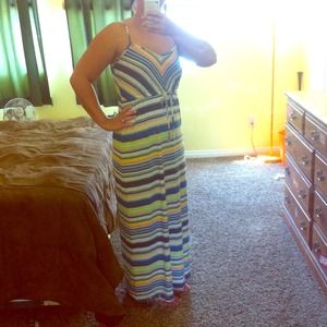 Pretty striped maxi dress