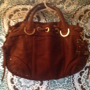 Cognac leather bag