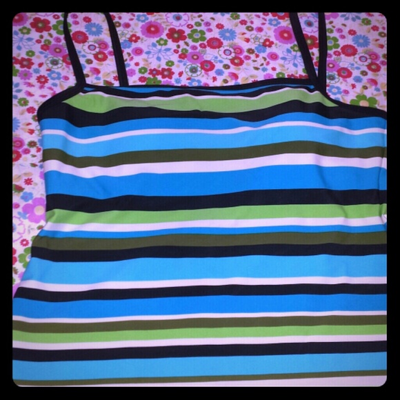Striped Swimsuit Top