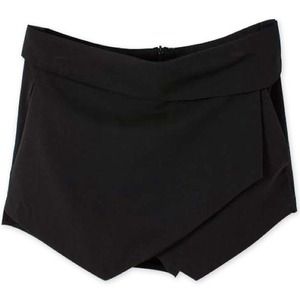 Black Asymmetric Skort