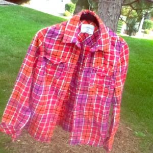 💜Casual plaid shirt💜