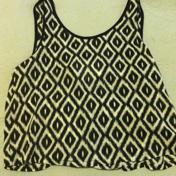 Nordstrom White and black tank