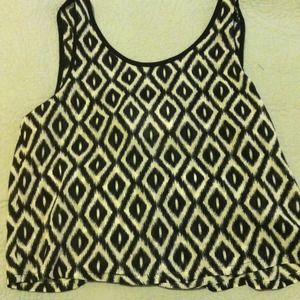 Nordstrom White and black tank