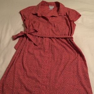 Pink maternity dress