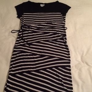 Striped maternity dress