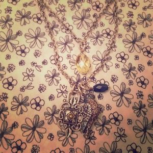 Lucky Brand boho bird charm necklace