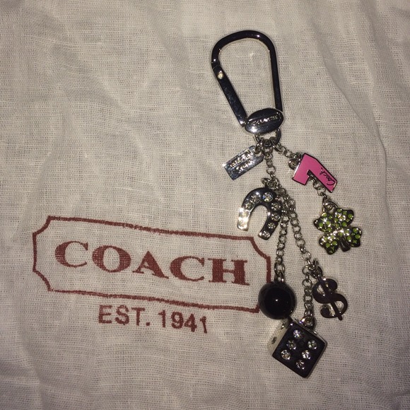 Coach dangle keychain