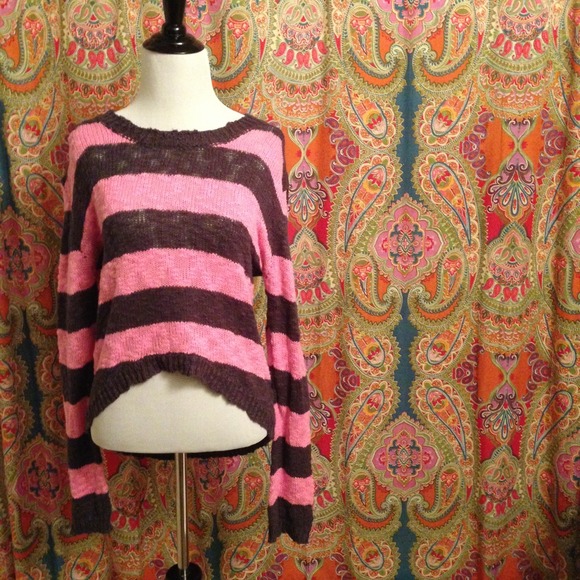  Urban Outfitters HIGH/LOW STRIPED SWEATER