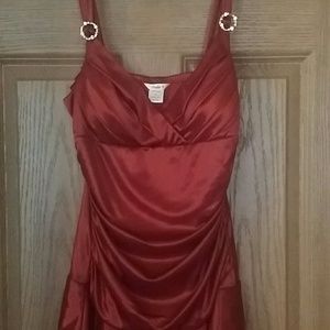 Red cocktail dress
