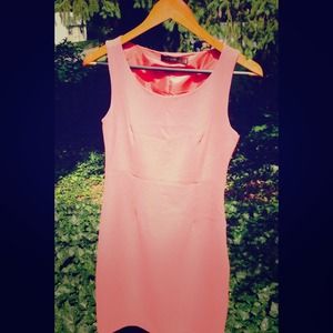 Fitted Salmon Colored Dress