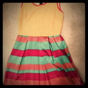 Multi color Modcloth summer dress