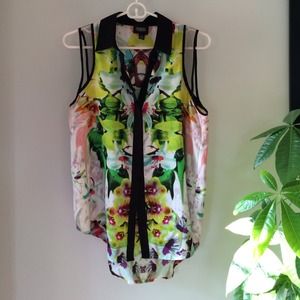 🌸Prabal Gurung Neon Blouse