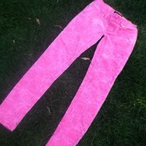 💗Rose printed jeans💗
