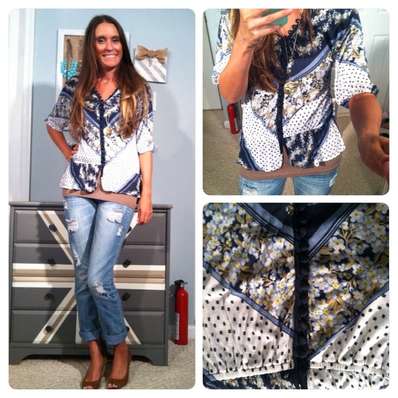 Anthropologie Tops - 🚫Sold in Bundle🚫Anthro Floral Jersey Top