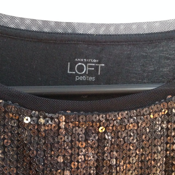 LOFT sequin top - Picture 2 of 4