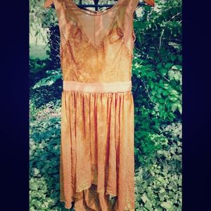 Mustard Color Flowing Dress