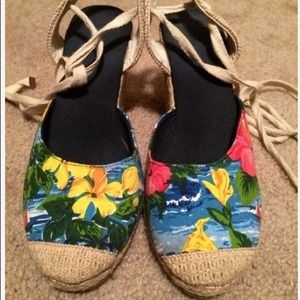 ASOS Hawaiin Laceup Wedges