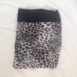 Cheetah Print Pencil Skirt