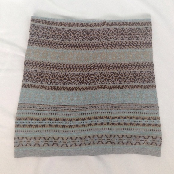 Blue Tribal Pencil Skirt