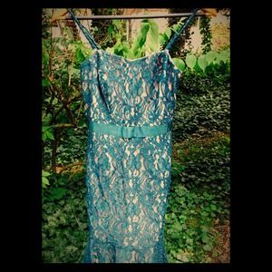 Spaghetti Strapped Lace Dress