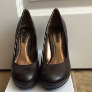 Unlisted Brown Leather Heels Size 6.5