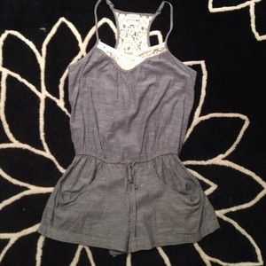 Denim romper