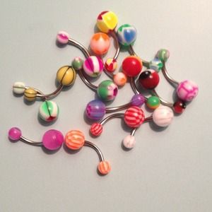belly button ring lot