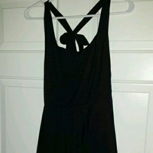 Little black dress with bow back