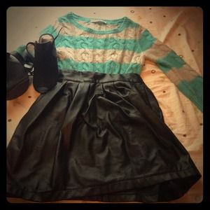 Loft knit sweater never worn! Horizontal stripes!