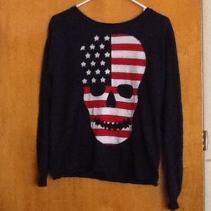 Long sleeve, sweater like.