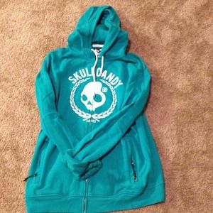 Skull candy zip-up hoodie